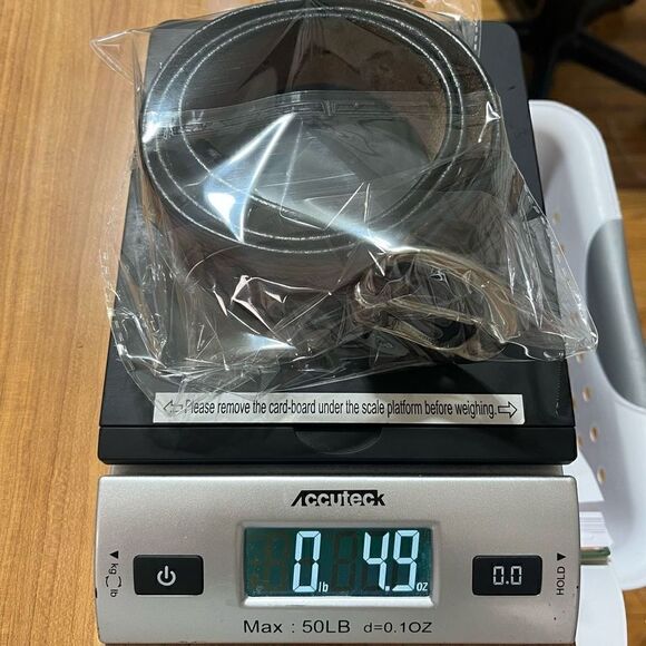 Leather belt Brown mens Size 32 - Picture 7 of 8